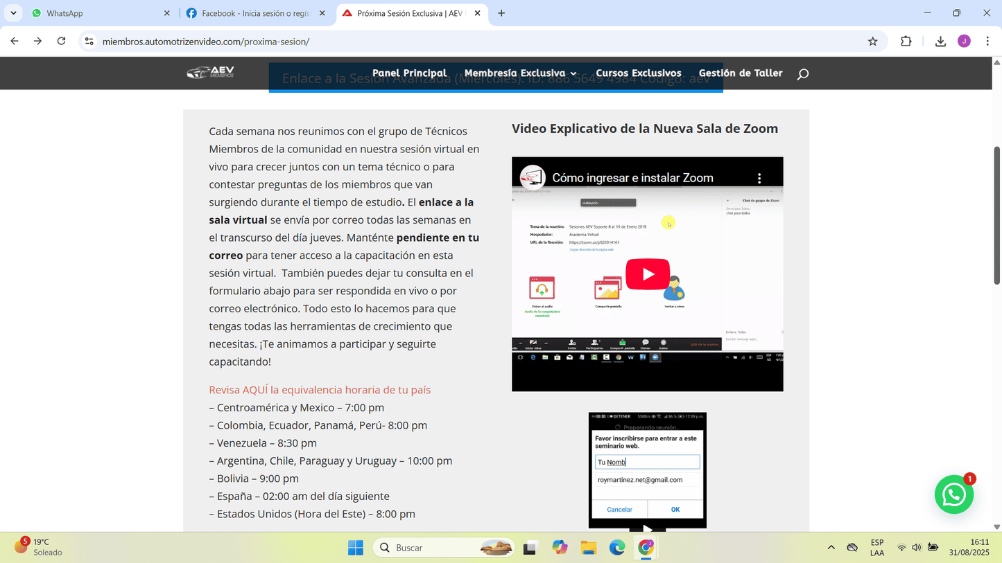 Cuenta premium AEV