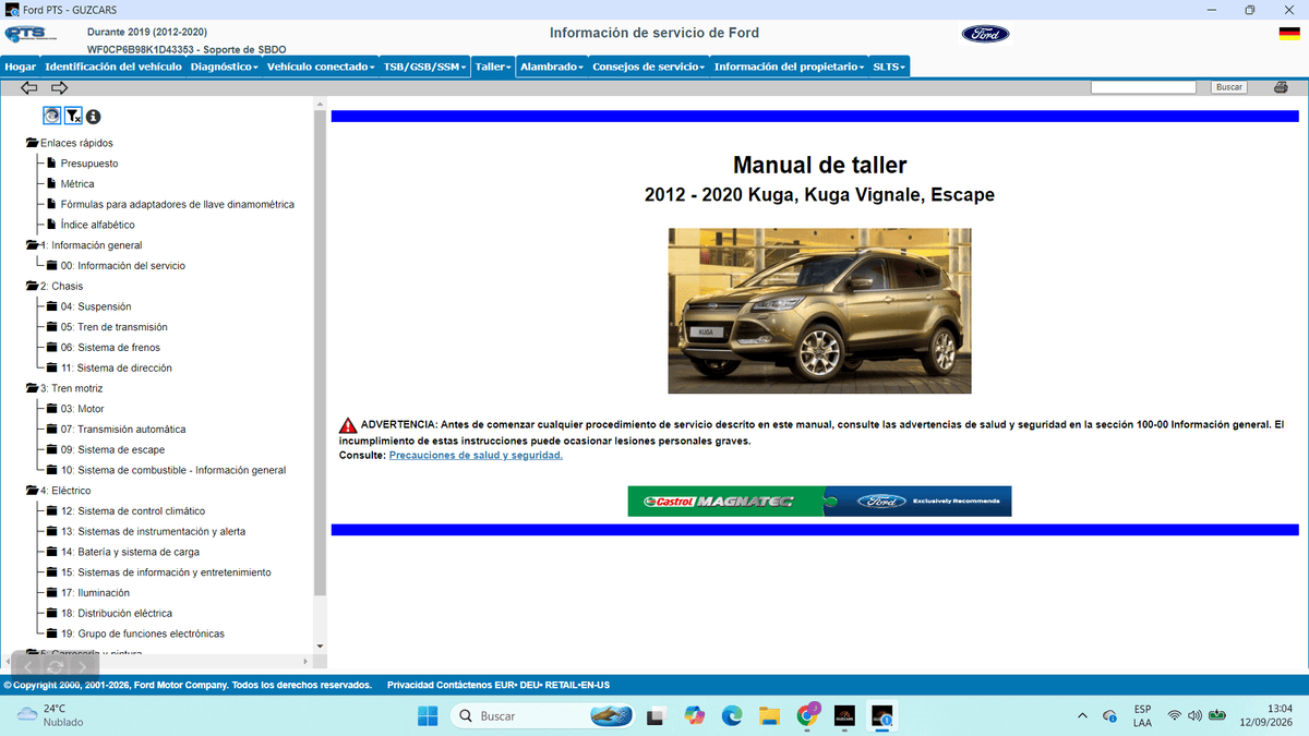 Ford PTS 2026